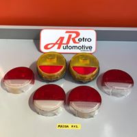 Mazda rotary tail-light lenses and Retro Automotive signage